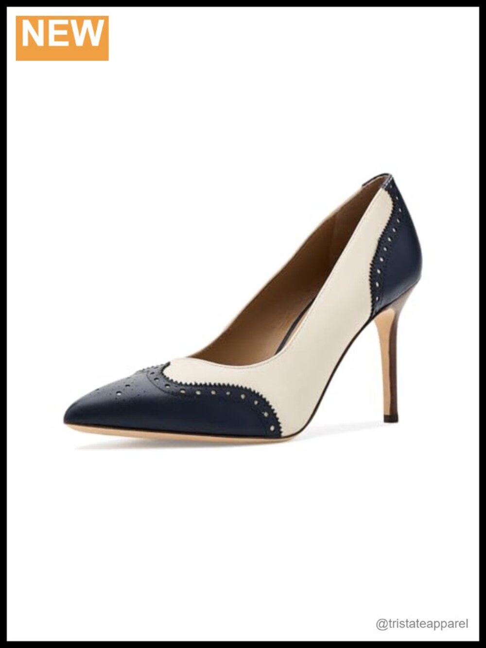 Lynden Perforated Nappa Leather Pumps Stiletto Heel